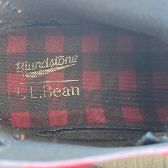 Blundstone x LL Bean Men US 10.5 UK9.5 Chelsea Boots Brown Leather Buffalo Plaid